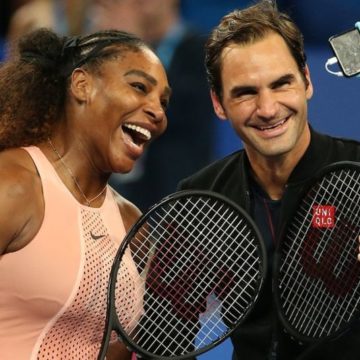 Серена Уильямс и Роджер Федерер впервые встретились на корте