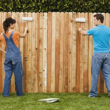 Как и чем покрасить забор?