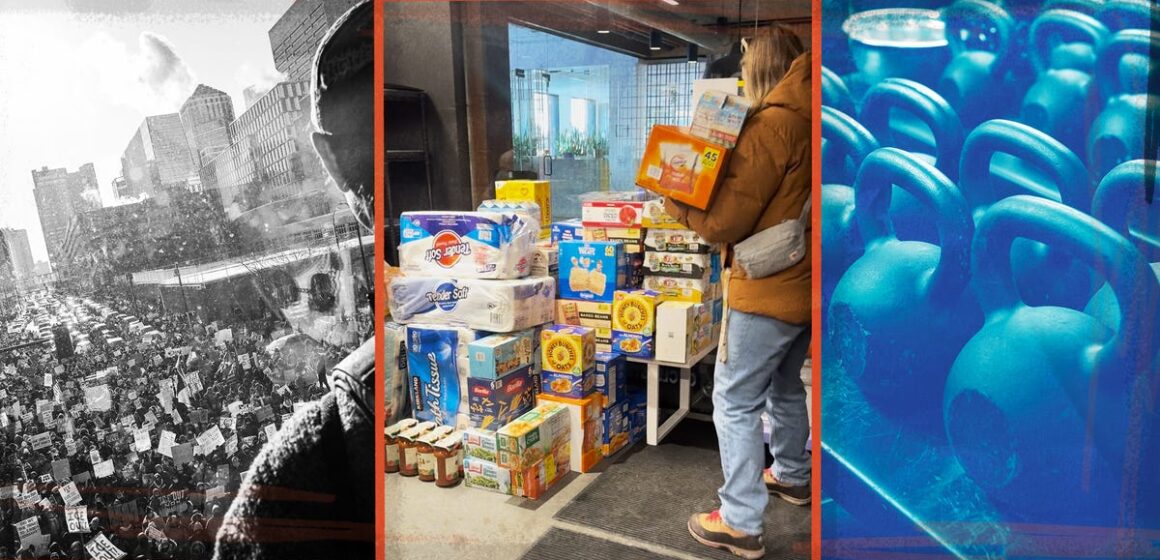 В Миннеаполисе местные тренажерные залы встретили этот момент