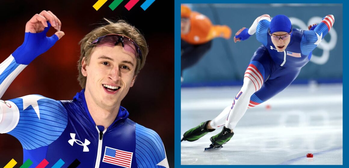 Сила ног, объем легких и душевное спокойствие: разбираем уникальный макияж Джордана Штольца для конькобежцев