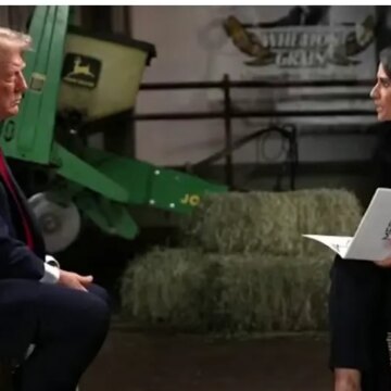Трамп прервал интервью с ведущей программы «Meet The Press» Кристен Велкер