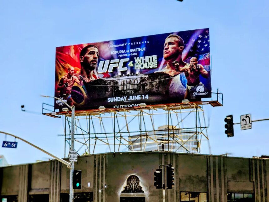 Судья отказался остановить бой UFC в Белом доме