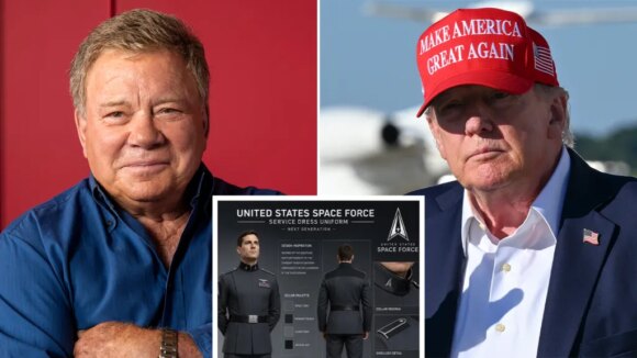 Уильям Шетнер хвалит и высмеивает униформу космических сил Трампа и приводит истинное вдохновение