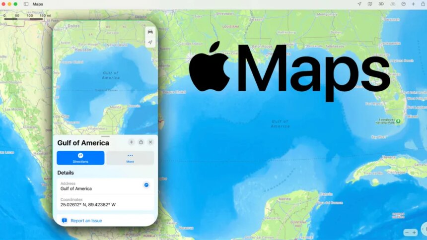 Apple Maps следует за Google, переименовывая Мексиканский залив в Американский залив после указа Дональда Трампа